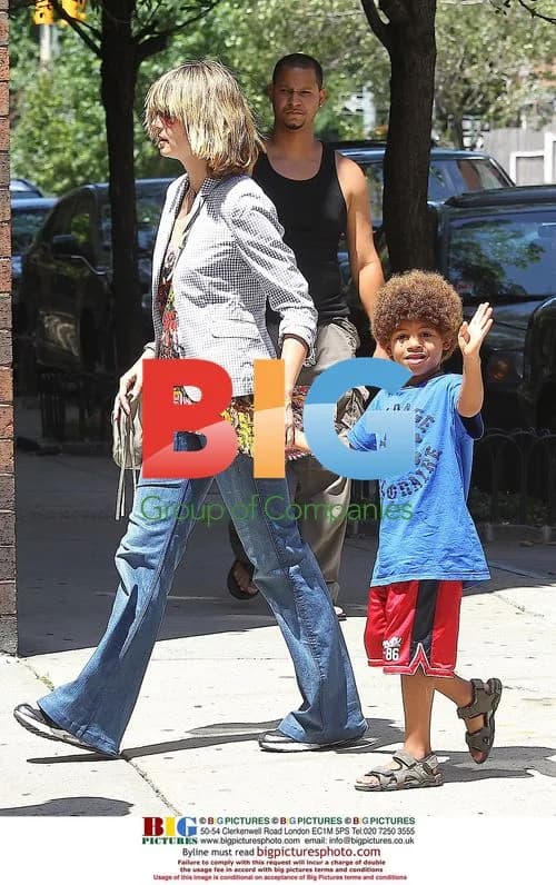 Heidi Klum with children in NYC