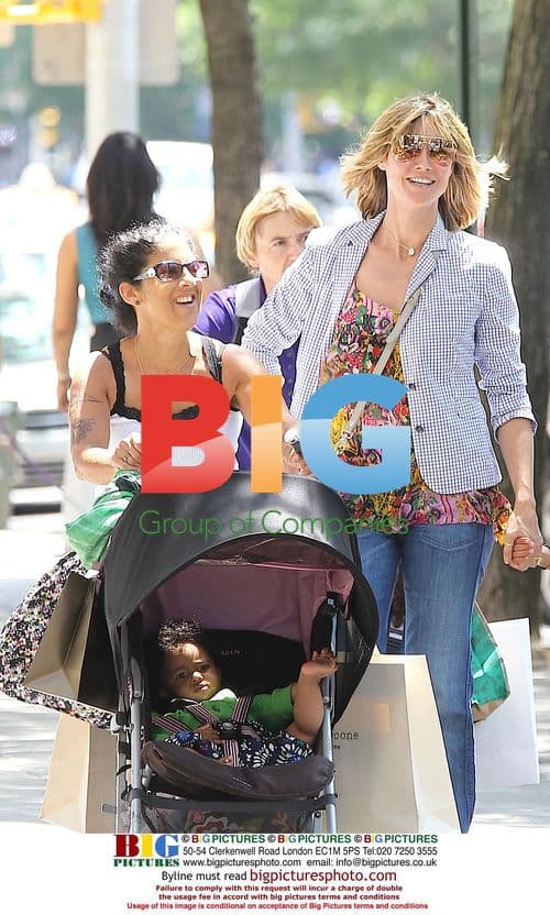 Heidi Klum with children in NYC