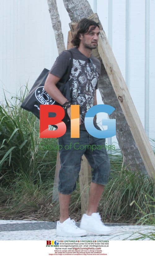 Paolo Maldini on Family Vacation in Miami