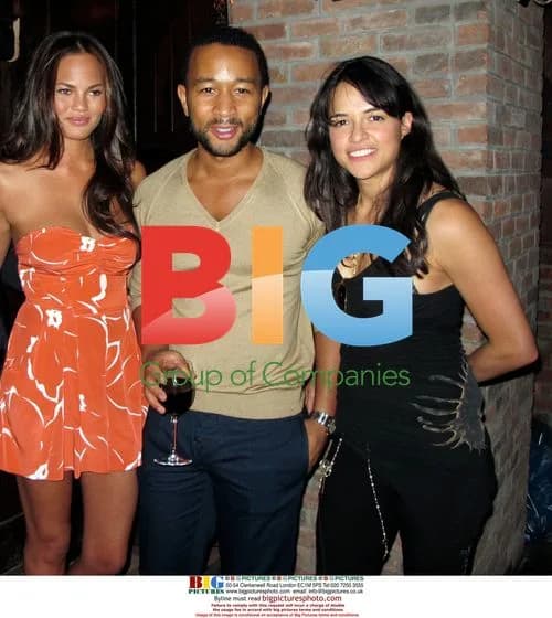 John Legend and Michelle Rodriguez at Edeyo Party