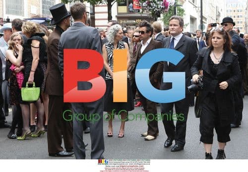 Stephen Fry, Paul Simonon at Sebastian Horsley Funeral