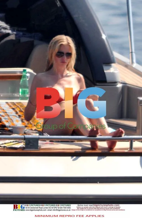 David Walliams and Lara Stone on Vacation in France