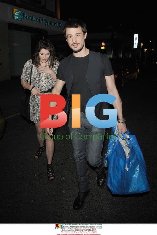 Gemma Arterton and Stefano Mioni Leaving Roka Restaurant
