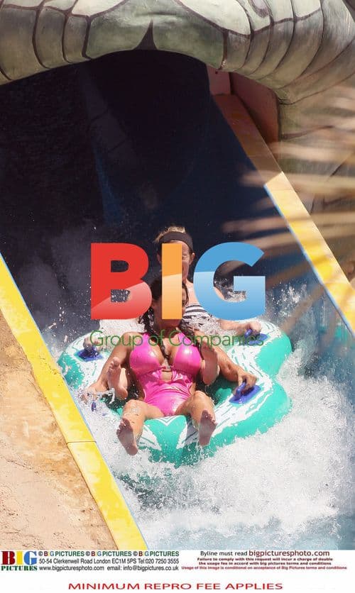 Katie Price and Alex Reid at Water Park in Egypt