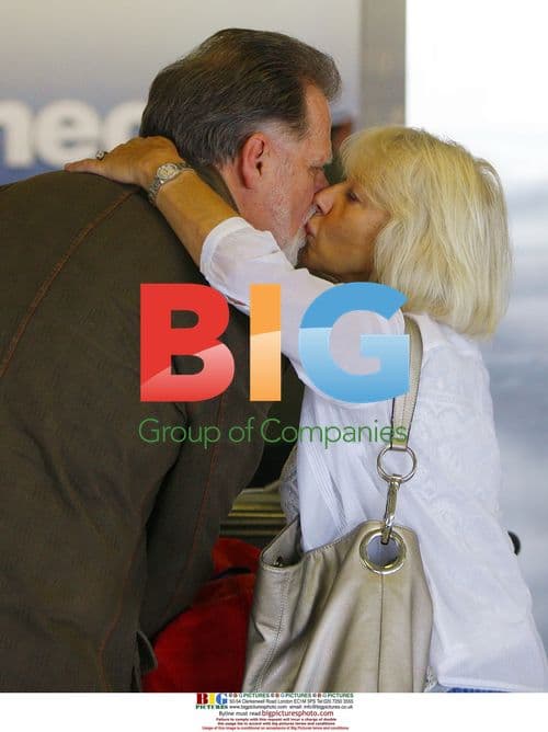 Helen Mirren and Taylor Hackford at LAX