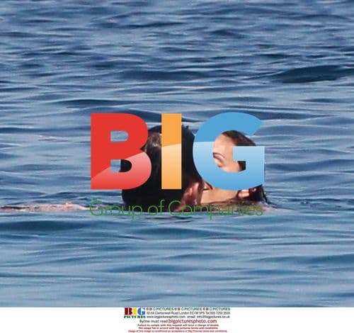 Frank Lampard and Christine Bleakley Swim in Italy