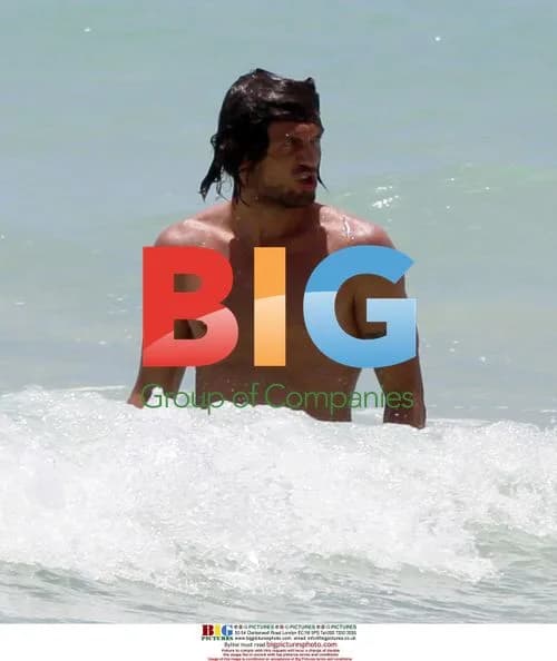 Paolo Maldini with Family on Beach in Miami