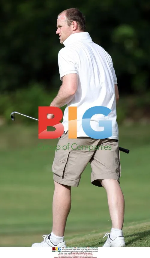 Wayne Rooney Playing Golf in Barbados