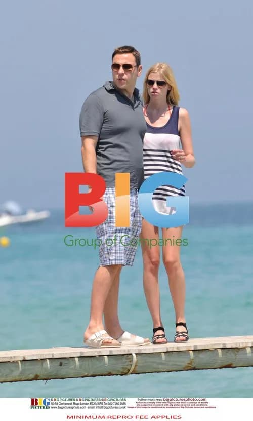 David Walliams and Lara Stone's Romantic Beach Break