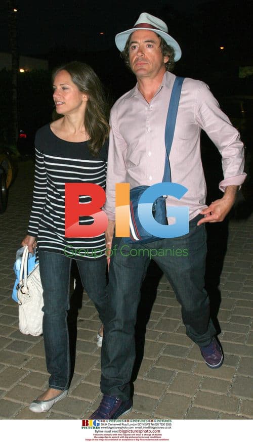 Robert Downey Jr. and Wife Susan Leave Cafe Habana