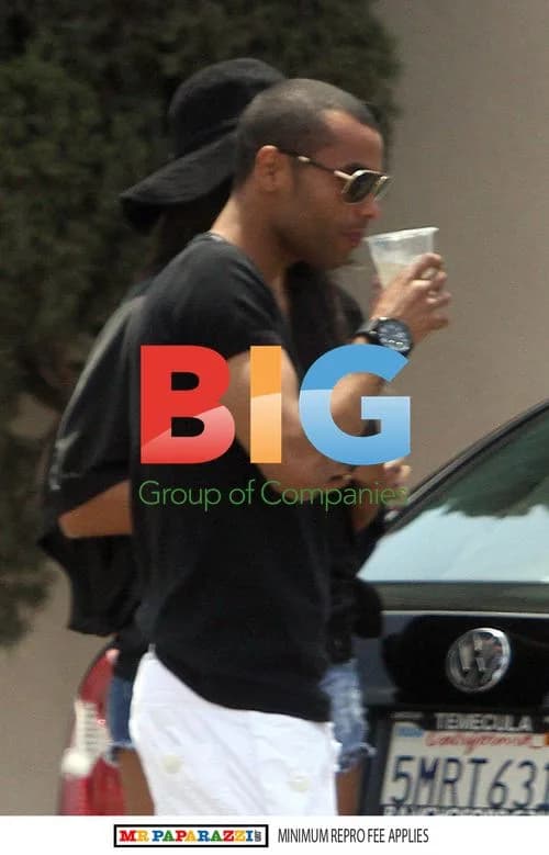 Ashley Cole Attends Beach Party in LA
