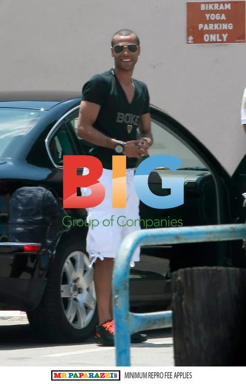 Ashley Cole Attends LA Beach Party