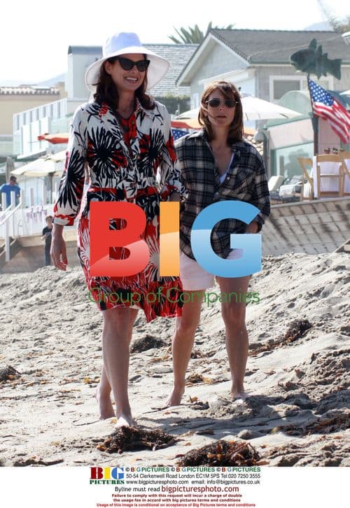 Debra Messing Celebrates 4th of July in Malibu