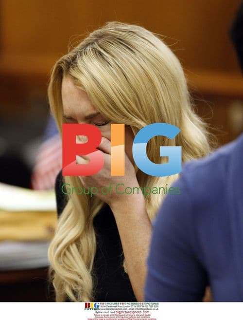 Lindsay Lohan in Courtroom During Probation Hearing