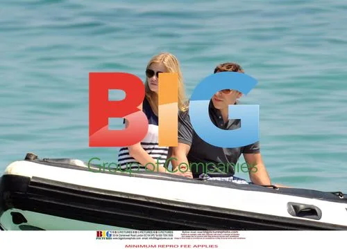 David Walliams and Lara Stone in France