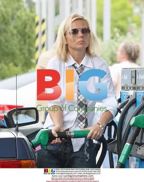 Geri Halliwell Fueling Up
