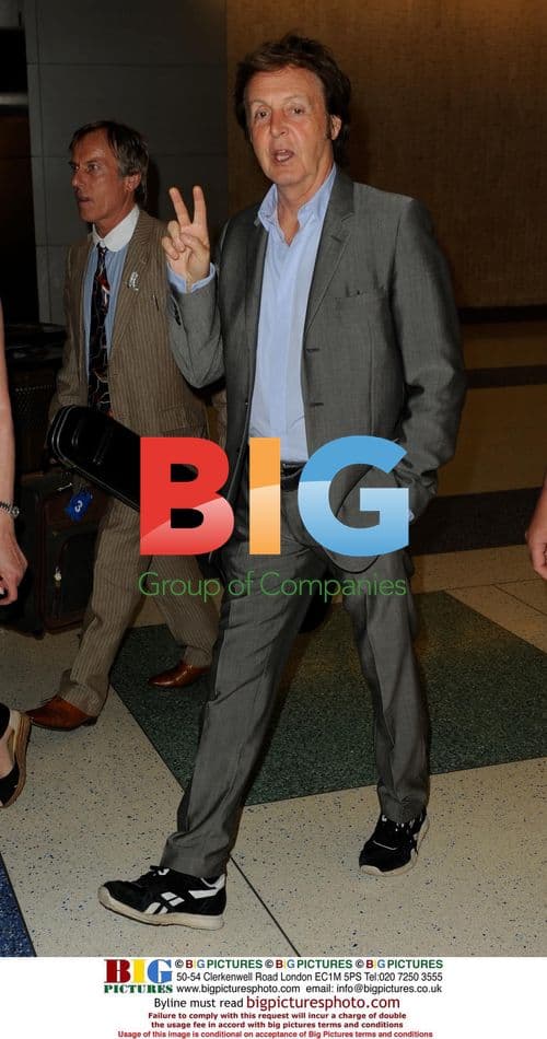 Paul McCartney Arrives at JFK Airport