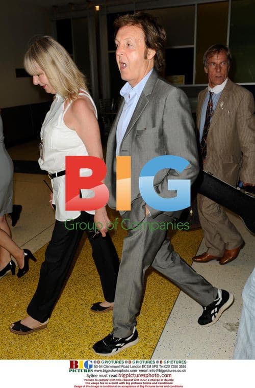 Paul McCartney Arrives at JFK Airport