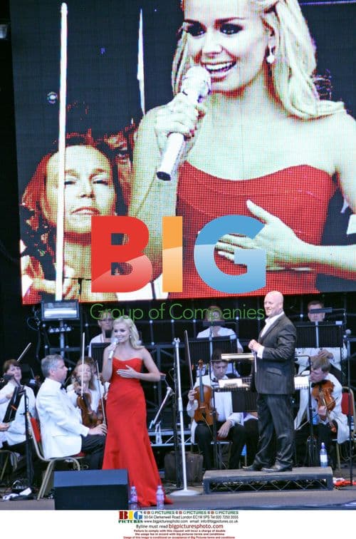 Katherine Jenkins performs in Wigan