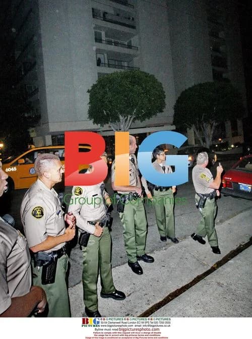 Police at Lindsay Lohan's condo