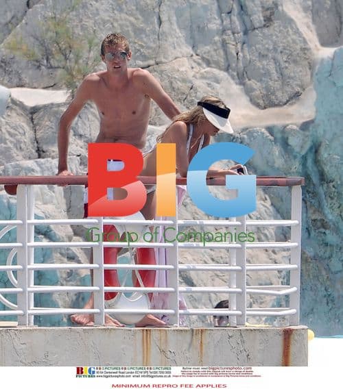 Peter Crouch and Abigail Clancy on Holiday