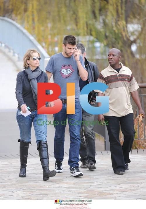 Gerard Pique and Family in South Africa