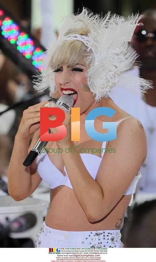 Lady Gaga Performing at NBC Studios