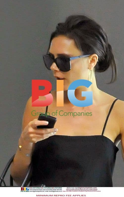 Victoria Beckham Spotted with Cold Sore