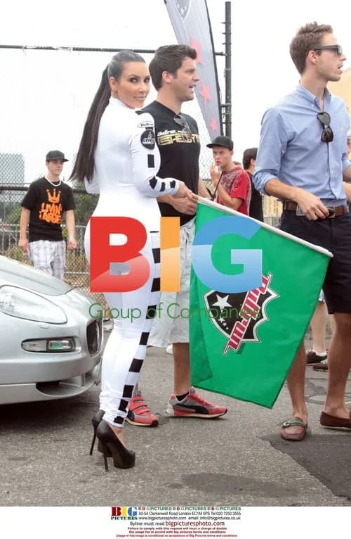 Kim Kardashian at AMP Energy Bullrun Rally