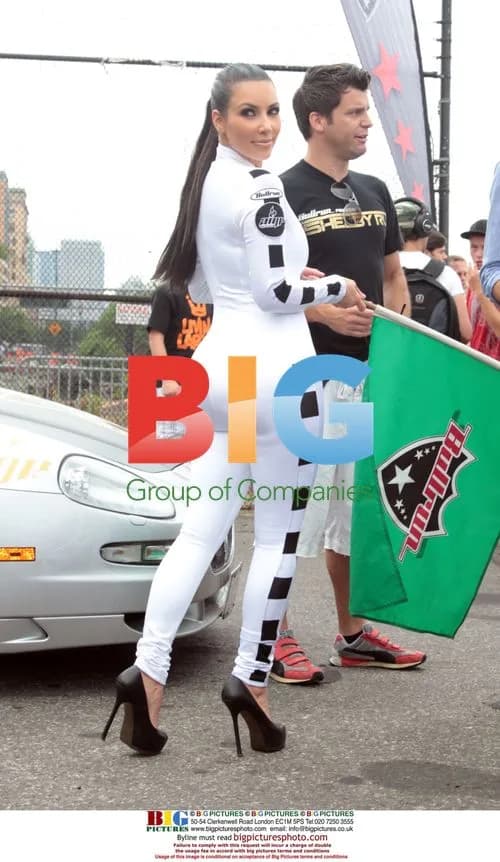 Kim Kardashian at AMP Energy Bullrun Rally