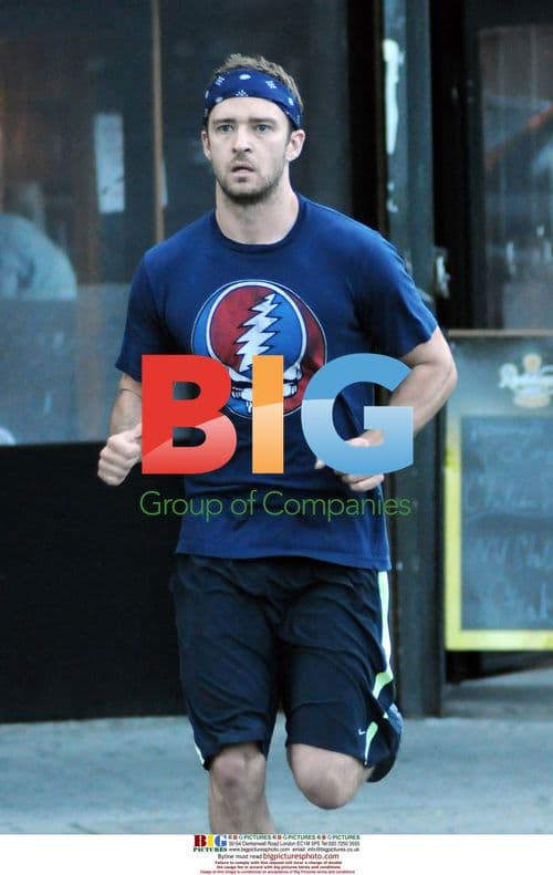 Justin Timberlake Jogging in NYC