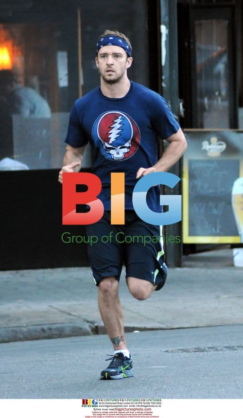 Justin Timberlake Jogging in NYC
