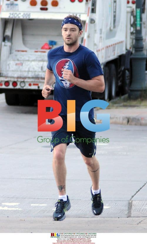Justin Timberlake Jogging in NYC