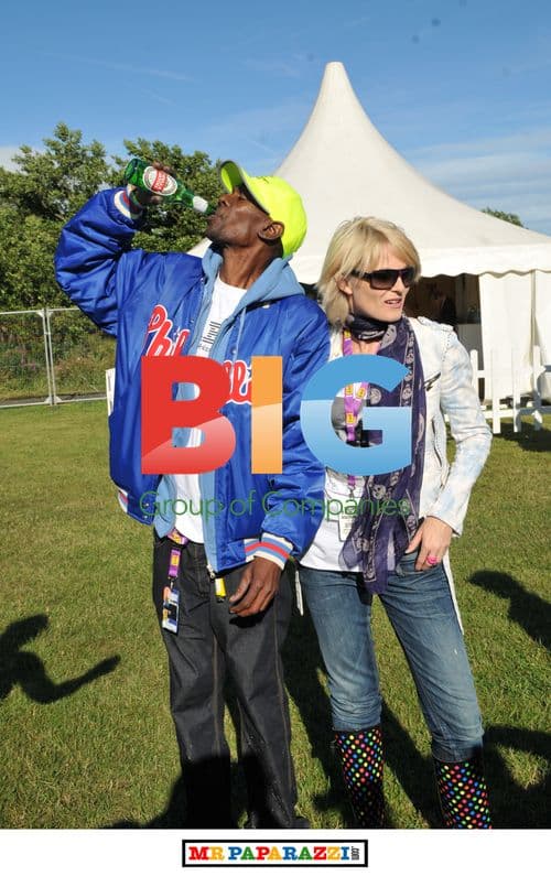 Maxi Jazz from Faithless at T in the Park