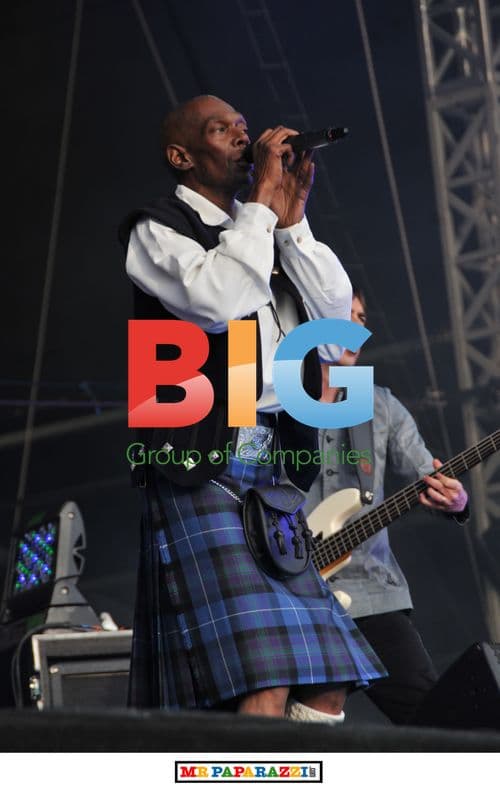 Faithless' Maxi Jazz performs at T in the Park