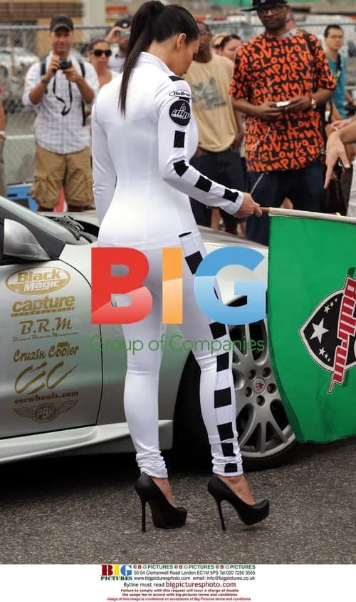 Kim Kardashian at AMP Energy Bullrun Rally