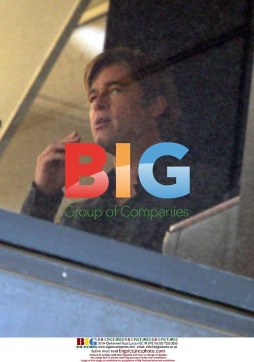 Brad Pitt on 'Money Ball' Set