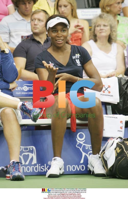 Venus Williams Plays at World Tennis Tournament
