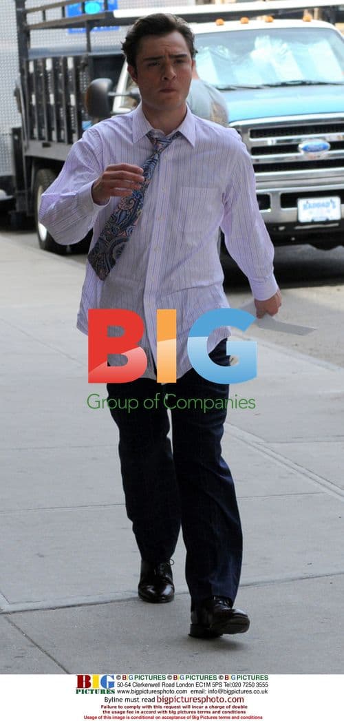 Ed Westwick on 'Gossip Girl' set in NYC