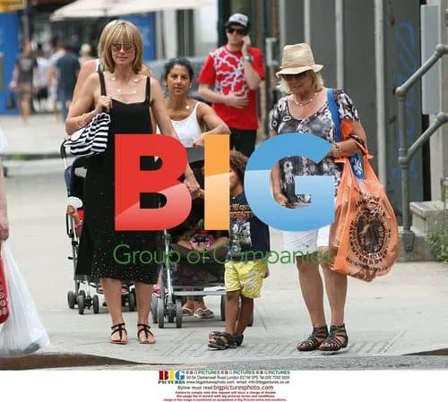 Heidi Klum with kids in NYC