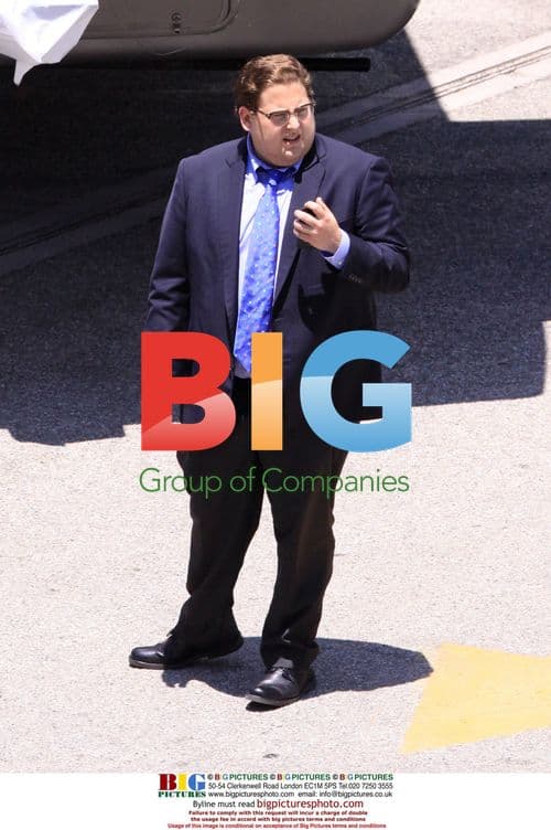 Jonah Hill Filming 'Moneyball' with Brad Pitt