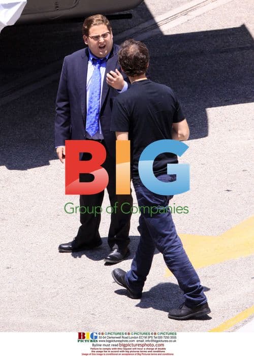 Jonah Hill Filming 'Moneyball' with Brad Pitt