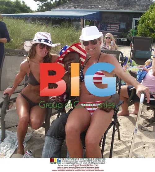 Rachel Uchitel and Too Short in The Hamptons
