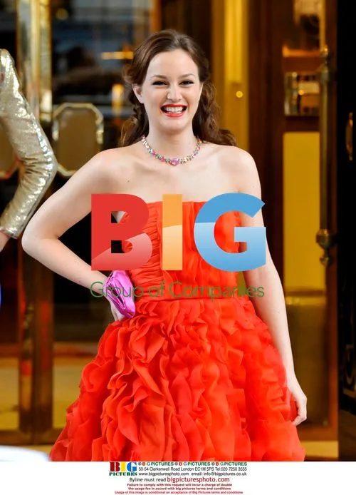 Leighton Meester on "Gossip Girl" set in Paris