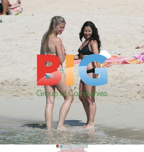 Hayley Tamaddon on Beach in Spain