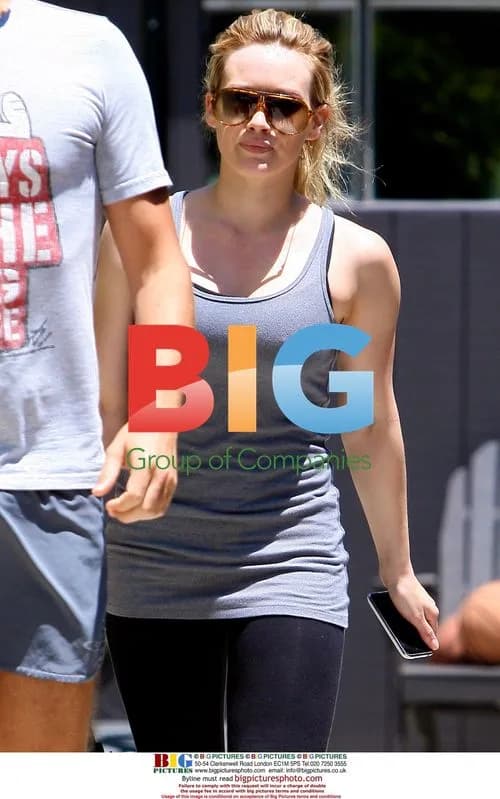Hilary Duff Exits Gym in LA