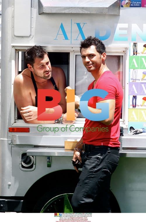 Tony Dovolani and Maksim Chmerkovskiy at Armani Event