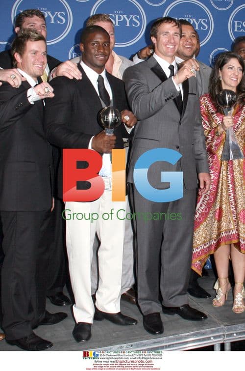 Reggie Bush and Drew Brees at 2010 ESPY Awards