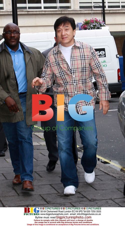 Jackie Chan at Radio 1 in London
