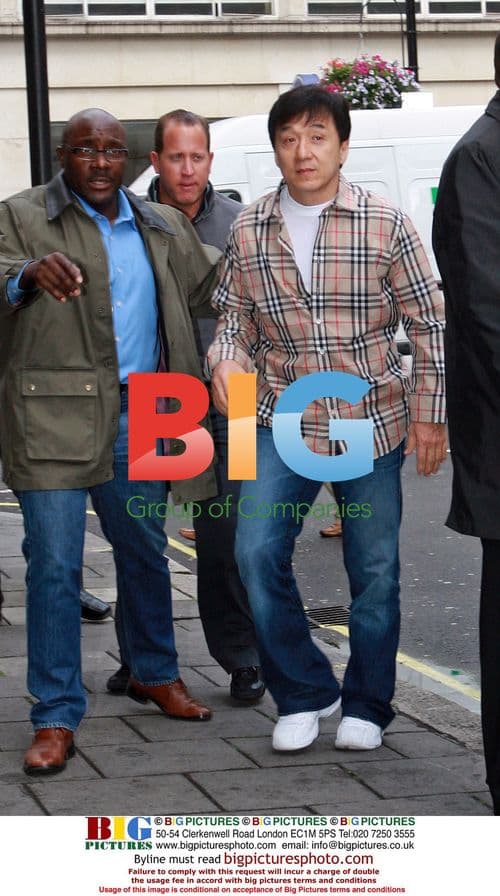 Jackie Chan at Radio 1 in London